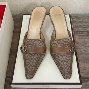 Coach logo mules